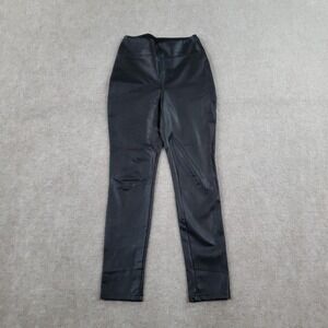 Tuckernuck Leggings‎ Womens XS Black Faux Leather High Rise Pull On Stretch